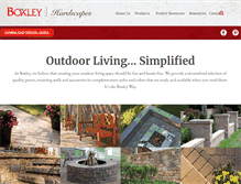 Tablet Screenshot of boxleyhardscapes.com